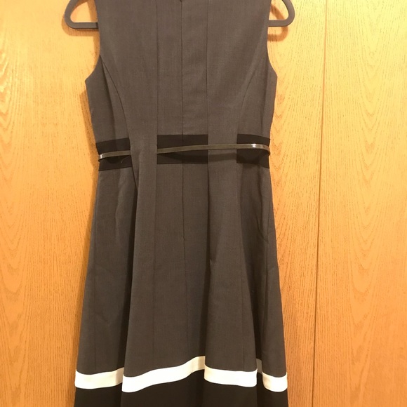 Calvin Klein Grey Work Dress - Picture 2 of 3